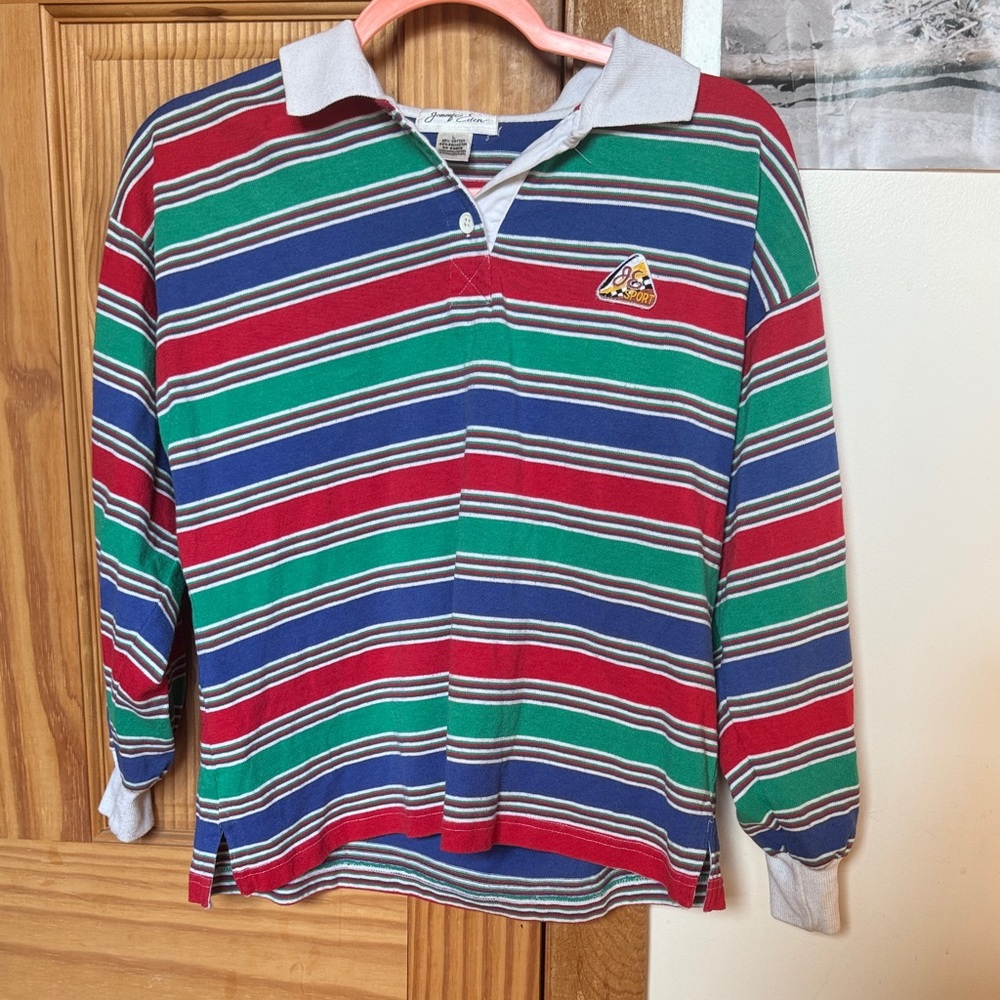 Colorful Striped Polo Shirt